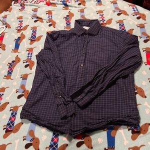 Calvin Klein slim fit 34/35 size large, button-down dress shirt